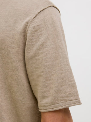 Ανδρική μπλούζα polo κοντομάνικη JJKANE KNIT SPLIT NECK POLO Jack & Jones 12269650 String SS26