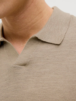 Ανδρική μπλούζα polo κοντομάνικη JJKANE KNIT SPLIT NECK POLO Jack & Jones 12269650 String SS26