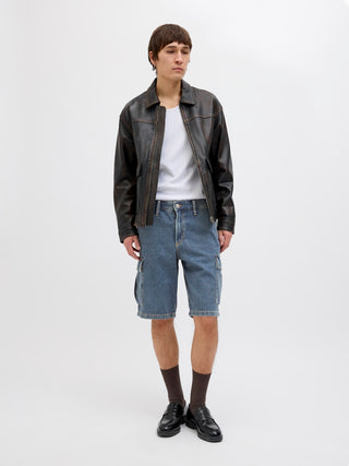 Ανδρική βερμούδα JJIBILL JJWIDE SHORTS AKM 764 Jack & Jones 12272557 Blue Denim SS25