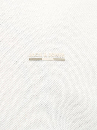 Ανδρική μπλούζα polo κοντομάνικη JPRBLUALVES SS POLO SN Jack & Jones 12274681 Cloud Dancer SS26
