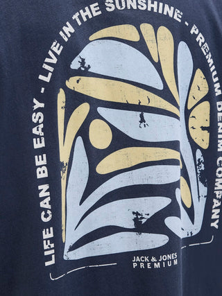 Ανδρικό t-shirt JPRBLUMAX SS TEE Jack & Jones 12277775 Blue Nights SS25