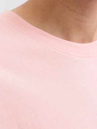 Ανδρικό t-shirt JORTAVIRA TEE SS CREW NECK FST LN Jack & Jones 12281810 Tickled Pink SS25