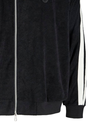 Ανδρική ζακέτα JCOATHLETICO TOWEL TRACK JACKET SS25 Jack & Jones 12286672 Black W25/26