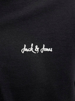 Ανδρική μπλούζα polo κοντομάνικη JBLAZE POLO SS LN JACK&JONES 12288376 BLACK SS26