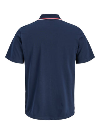 Ανδρική μπλούζα polo κοντομάνικη JBLAZE POLO SS LN JACK&JONES 12288376 NAVY BLAZER SS26