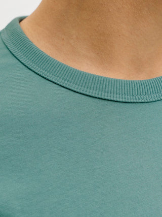 Ανδρικό t-shirt JJCOLLEGE LOGO TEE SS CREW NECK Jack & Jones 12288105 Mineral Blue SS26