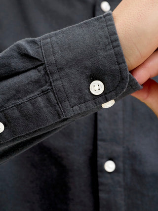 Ανδρικό πουκάμισο JJEBREEZE LINEN BLEND BAND SHIRT L/S SN JACK&JONES 12288601 Black SS26