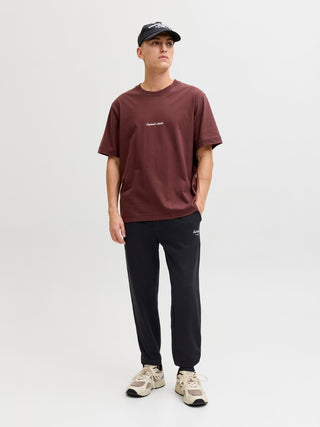 Ανδρικό παντελόνι φόρμας JPSTGORDON ARCHIVE SWEAT PANTS JACK&JONES 12288641 BLACK NOOS W26/27