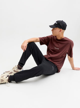 Ανδρικό παντελόνι φόρμας JPSTGORDON ARCHIVE SWEAT PANTS JACK&JONES 12288641 BLACK NOOS W26/27