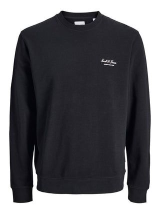 Ανδρικό φούτερ JJEARCHIVE GRAPHIC SWEAT CREW NECK JACK&JONES 12287995 BLACK NOOS W26/27