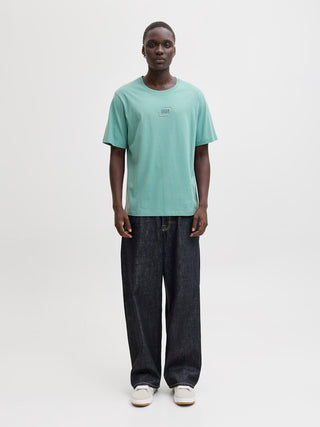 Ανδρικό t-shirt JJCORP GRAPHIC TEE SS O-NECK LN Jack & Jones 12268415 Mineral Blue SS26