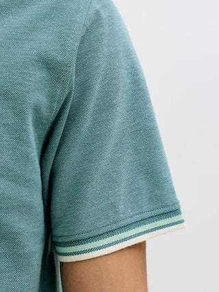 Ανδρική μπλούζα polo κοντομάνικη JJEPAULOS POLO SS NOOS JACK&JONES 12136668 ATLANTIC DEEP SS26