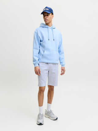 Ανδρική βερμούδα JPSTGORDON COLLEGE SWEAT SHORTS MID JACK&JONES 12289726 WHITE MELANGE SS26