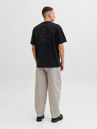 Ανδρικό t-shirt JCOFUSION BACK PRINT TEE SS CREW NECK Jack & Jones 12289911 Black SS26