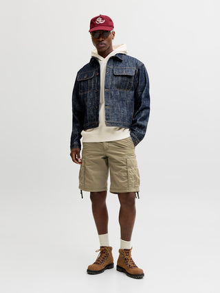 Ανδρική βερμούδα JPSTCOLE FRANK CARGO SHORTS MID SN JACK&JONES 12291369 OLIVE NIGHT SS26