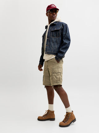 Ανδρική βερμούδα JPSTCOLE FRANK CARGO SHORTS MID SN JACK&JONES 12291369 OLIVE NIGHT SS26