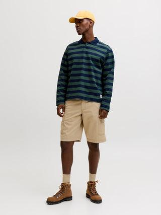 Ανδρική βερμούδα JPSTCOLE MATTY CARGO SHORT MID JACK&JONES 12292263 CROCKERY SS26