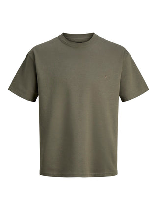 Ανδρικό t-shirt JPRBLAETHAN SS LOGO TEE SN Jack & Jones 12292340 Smokey Olive SS26