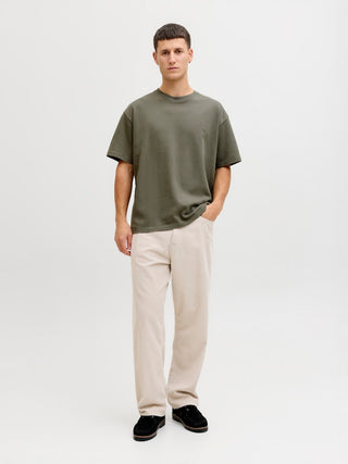 Ανδρικό t-shirt JPRBLAETHAN SS LOGO TEE SN Jack & Jones 12292340 Smokey Olive SS26