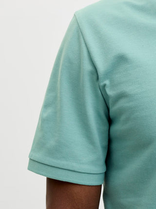 Ανδρική μπλούζα polo κοντομάνικη JJKANE POLO SS JACK&JONES 12270150 MINERAL BLUE SS26