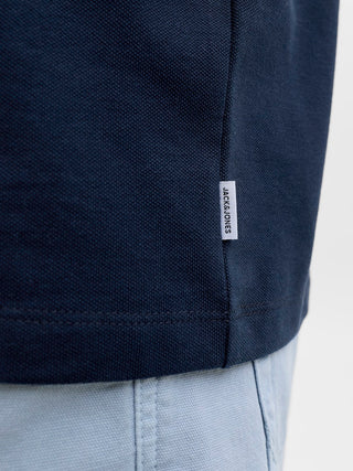 Ανδρική μπλούζα polo κοντομάνικη JJKANE POLO SS JACK&JONES 12270150 NAVY BLAZER SS26