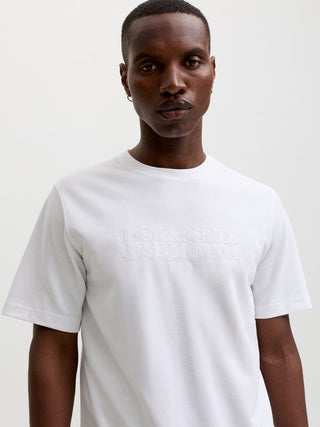 Ανδρικό t-shirt JPRBLAETHAN SS BRANDING TEE Jack & Jones 12292403 Bright White SS26