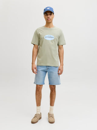 Ανδρική βερμούδα JJIRICK JJORIGINAL SHORTS AT 999 JACK&JONES 12290839 BLUE DENIM SS26