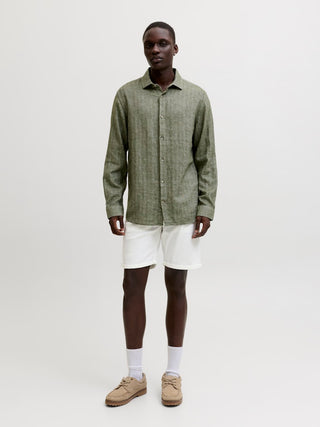 Ανδρική βερμούδα JPSTRICK DYLAN ORIGINAL SHORTS REG JACK&JONES 12288485 WHITE SS26