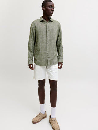 Ανδρική βερμούδα JPSTRICK DYLAN ORIGINAL SHORTS REG JACK&JONES 12288485 WHITE SS26