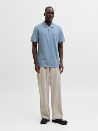 Ανδρική μπλούζα polo κοντομάνικη JJKANE POLO SS JACK&JONES 12270150 BLUE MIRAGE SS26