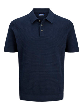 Ανδρική μπλούζα polo κοντομάνικη JPRBLURILEY KNIT POLO SS SN Jack & Jones 12292034 Sky Captain SS26
