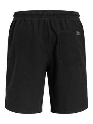 Ανδρική βερμούδα JPSTJAIDEN WAFFLE RESORT SHORT REG JACK&JONES 12295862 BLACK SS26