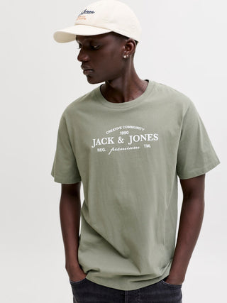 Ανδρικό t-shirt JPRBLAKEVIN SS TEE FST Jack & Jones 12298017 Smokey Olive SS26