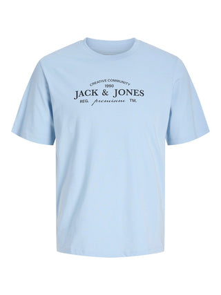 Ανδρικό t-shirt JPRBLAKEVIN SS TEE FST Jack & Jones 12298017 CHAMBRAY BLUE SS26