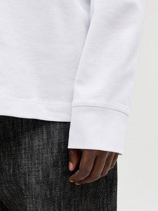 Ανδρική μακρυμάνικη μπλούζα JJEBARRON TEE LS O-NECK JACK&JONES 12304181 WHITE NOOS SS26