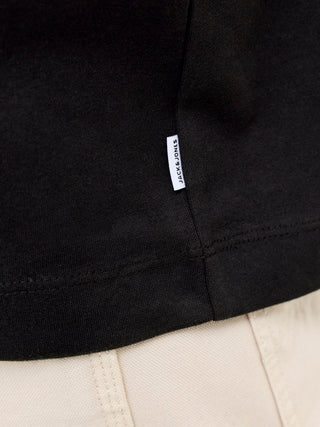 Ανδρική μακρυμάνικη μπλούζα JJEBARRON TEE LS O-NECK JACK&JONES 12304181 BLACK NOOS SS26
