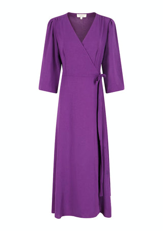 Γυναικείο φόρεμα maxi κρουαζέ LOLA LIZA 08602177 PURPLE W 23/24