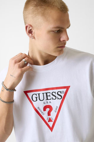 Ανδρικό t-shirt GUESS M4YI45K8FQ4 OFF WHITE SS26