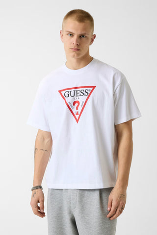Ανδρικό t-shirt GUESS M4YI45K8FQ4 OFF WHITE SS26