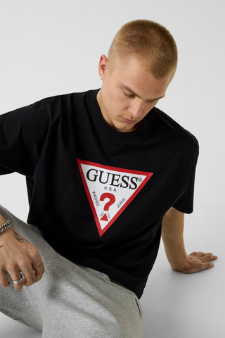 Ανδρικό t-shirt GUESS M4YI45K8FQ4 BLACK SS26