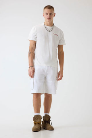 Ανδρικό t-shirt GUESS M6GIC0K8HM0 OFF WHITE SS26