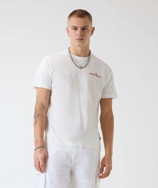 Ανδρικό t-shirt GUESS M6GIC0K8HM0 OFF WHITE SS26
