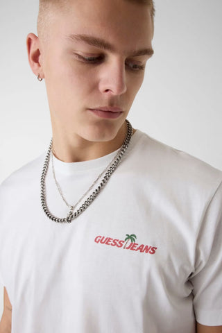 Ανδρικό t-shirt GUESS M6GIC0K8HM0 OFF WHITE SS26