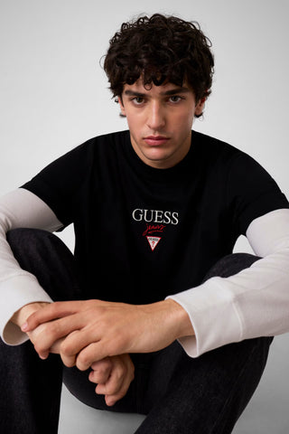 Ανδρικό t-shirt GUESS M6RI45K8HMO BLACK SS26