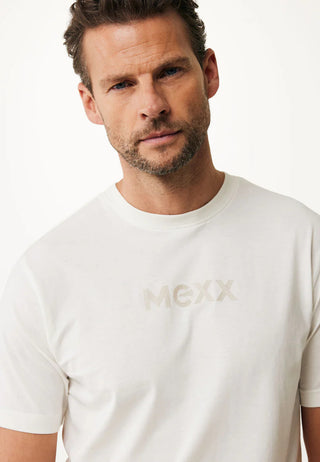 Ανδρικό t-shirt MEXX MF007801451M WARM WHITE SS25