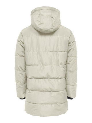 Ανδρικό μπουφάν ONSCARL LIFE LONG QUILTED COAT ONLY & SONS 22020156 Silver Lining W 23/24