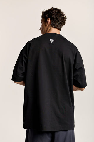 Ανδρικό t-shirt με Νερβίρ Oversized Fit P/COC P-1930 BLACK W24/25