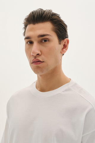 Ανδρική μπλούζα κοντομάνικη P-COC P-2099 WHITE SS25