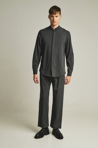 Ανδρικό πουκάμισο με mao γιακά P/COC P-2101 GREY W25/26