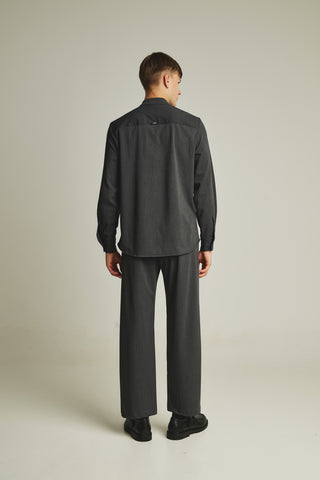 Ανδρικό πουκάμισο με mao γιακά P/COC P-2101 GREY W25/26